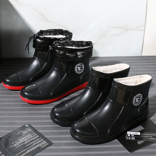 舂夏韩版雨鞋女胶鞋防滑短筒厨房防水鞋成人保暖雨靴套鞋加绒水靴