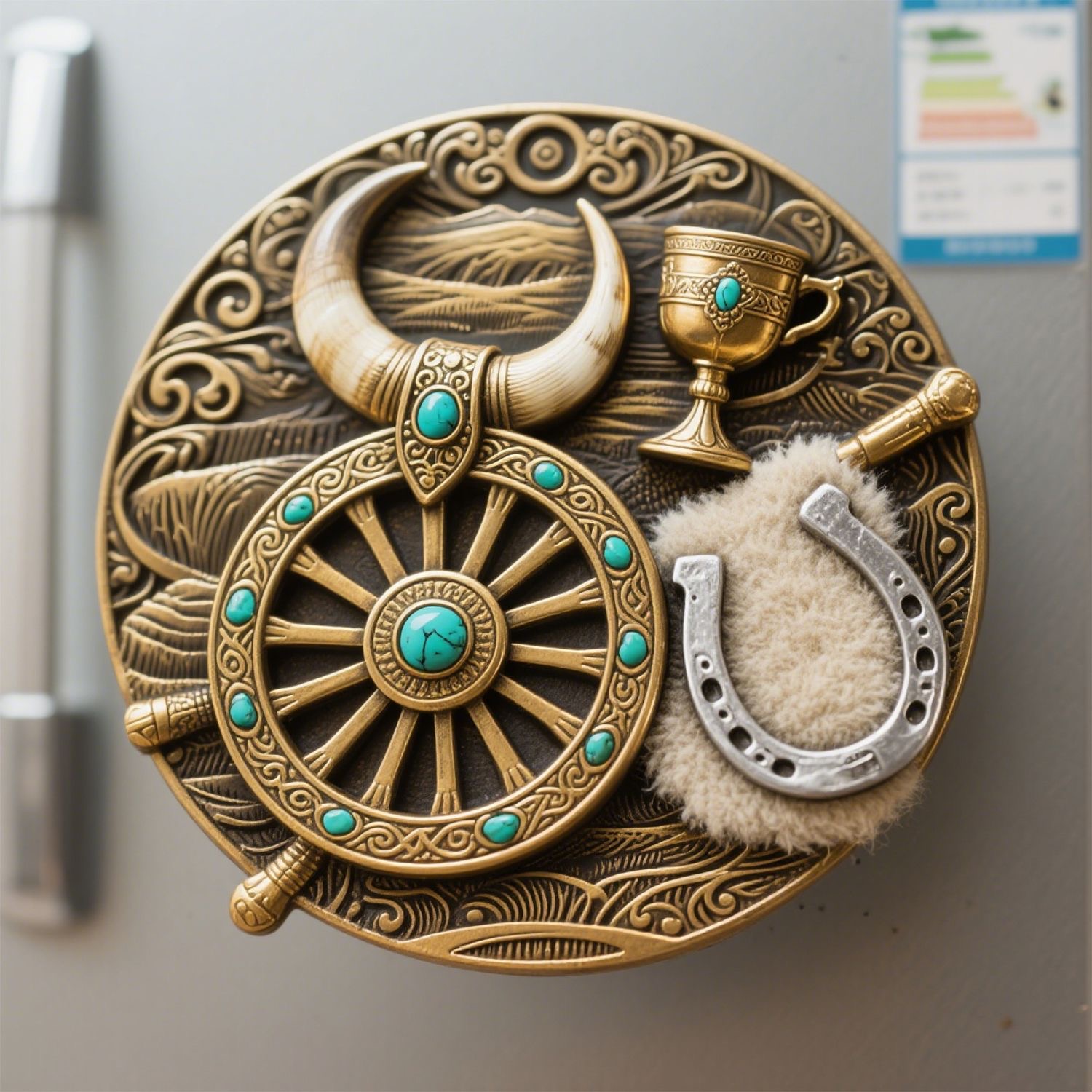 内蒙古金属浮雕冰箱贴