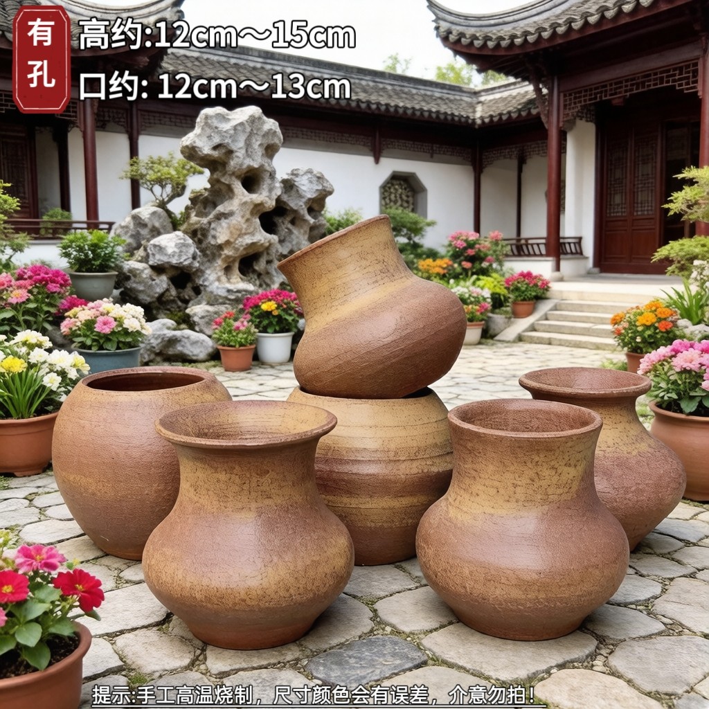 手工花盆紫砂盆陶瓷花盆手工花盆花盆