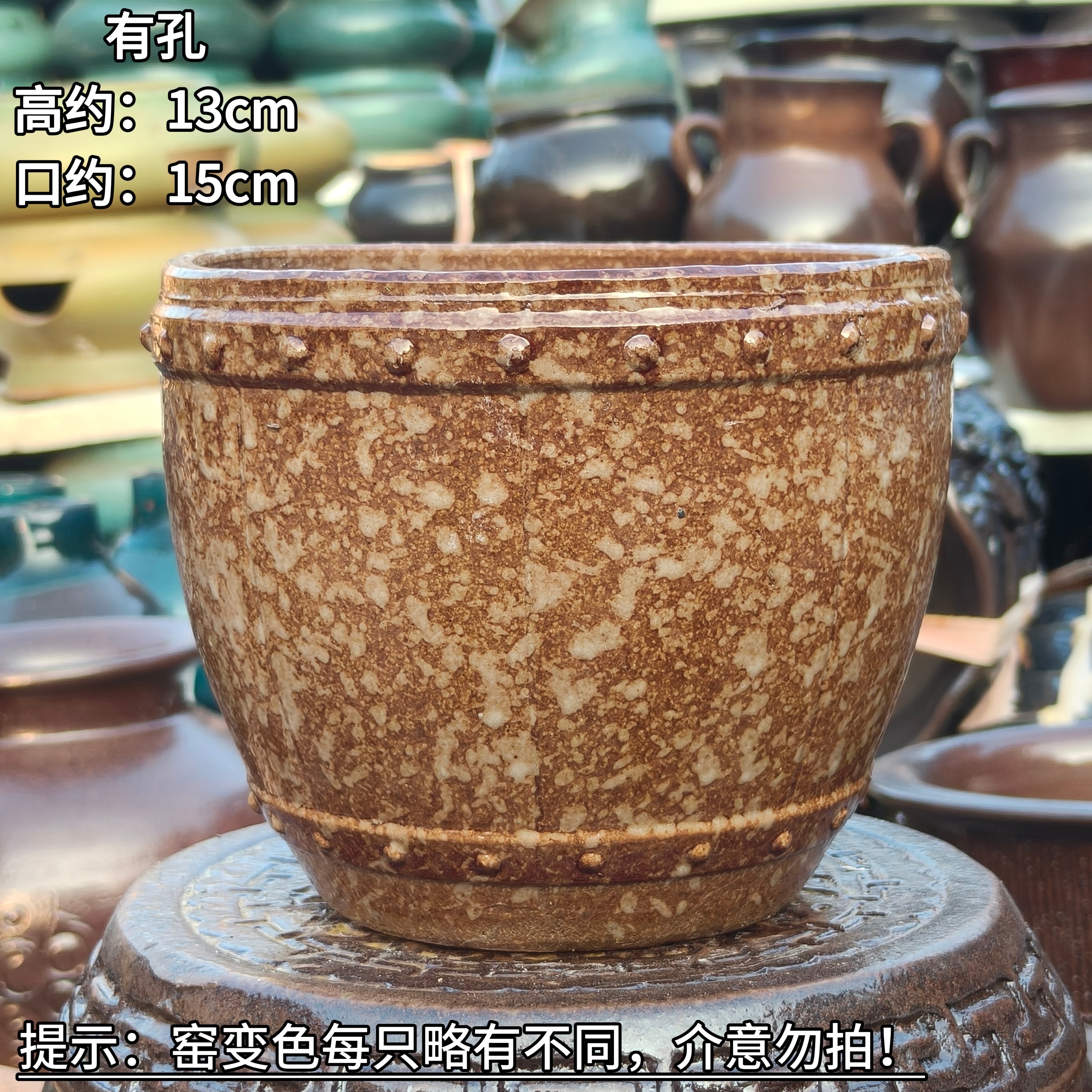 多肉拼盘陶瓷花盆手工花盆多肉花盆粗陶盆景盆批发盆然心动