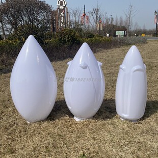 玉兰灯罩户外庭院景观路灯亚克力塑料PE高杆灯小区道路防水灯罩