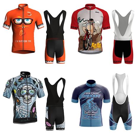 2023跨境电商爆款夏季透气速干短袖骑行服男女款套装自行车装备服