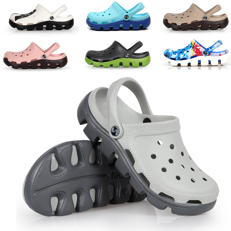 Crocs lady summer slipper Flat bottom Sandals The thickness of the bottom Mom shoes non-slip soft sole Beach shoes preferentialin the Women's Shoes, Sandals, Crocs category - from Buy2taobao.com to provide professional Taobao agent buy service