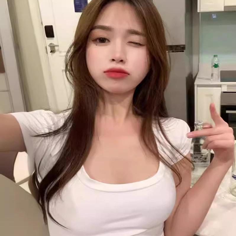 BLACK CHERRY短款露脐女短袖t恤性感紧身辣妹低U领美式热辣上衣