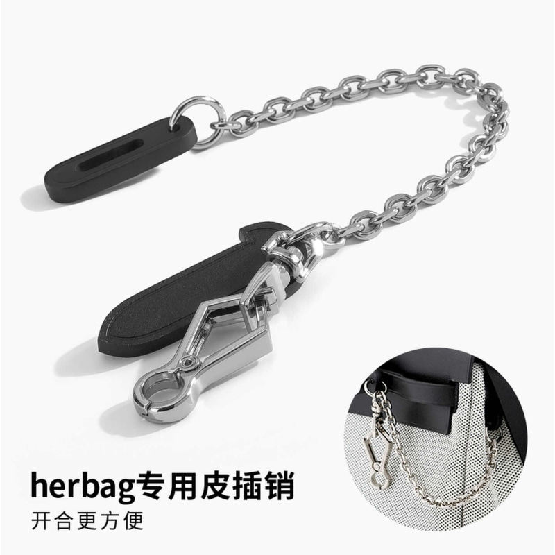 miniherbag插片链包盖锁扣链