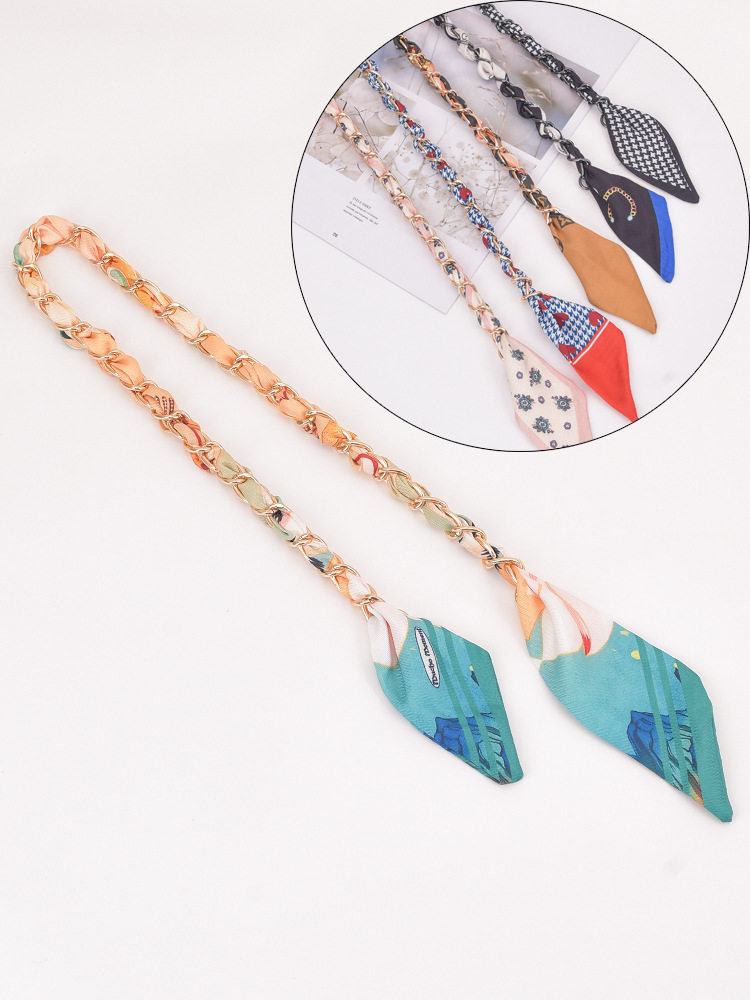 小众包链丝巾手工穿制改造包带欧美单肩包链金属链条高端链条替换