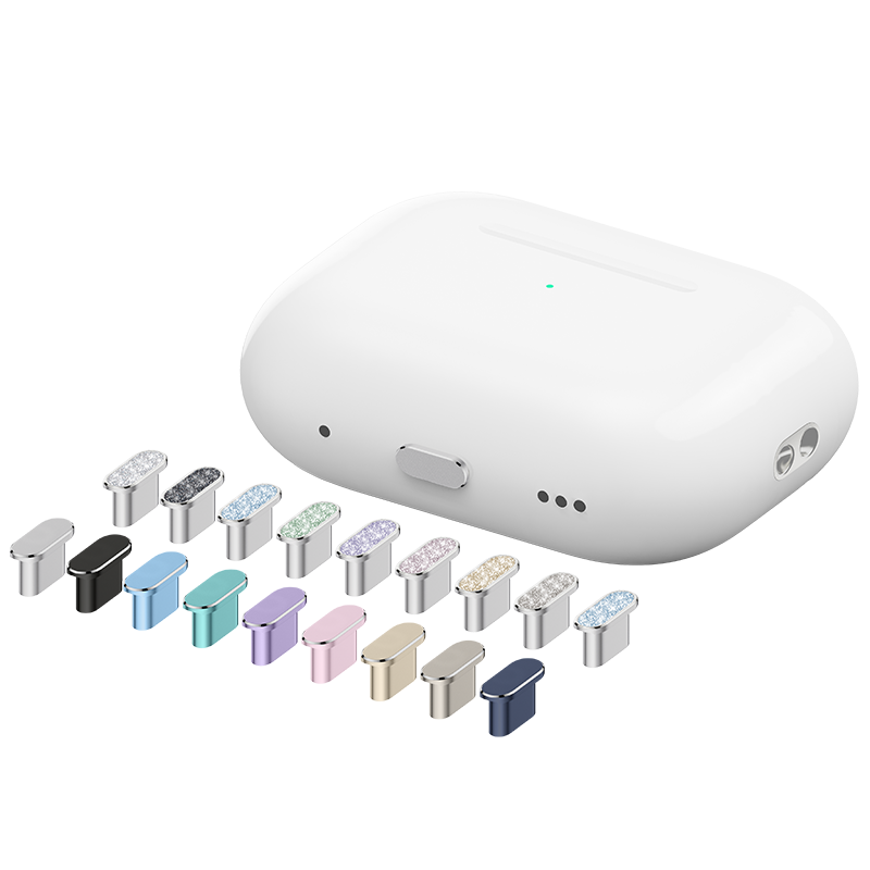 蓝牙耳机仓盒子ROMA适用苹果AirPodsPro第二代华为FreeBuds充电口防尘塞vivo TWS荣耀EarBuds红米Buds电源塞