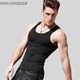 跑步黑色训练速干衣 夏季 速干背心男运动健身弹力紧身修身 贴身无袖