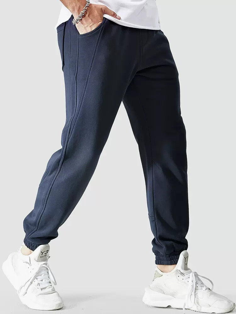 卫裤男束脚棉春秋款休闲九分裤子小脚宽松运动裤长裤裤子秋冬季