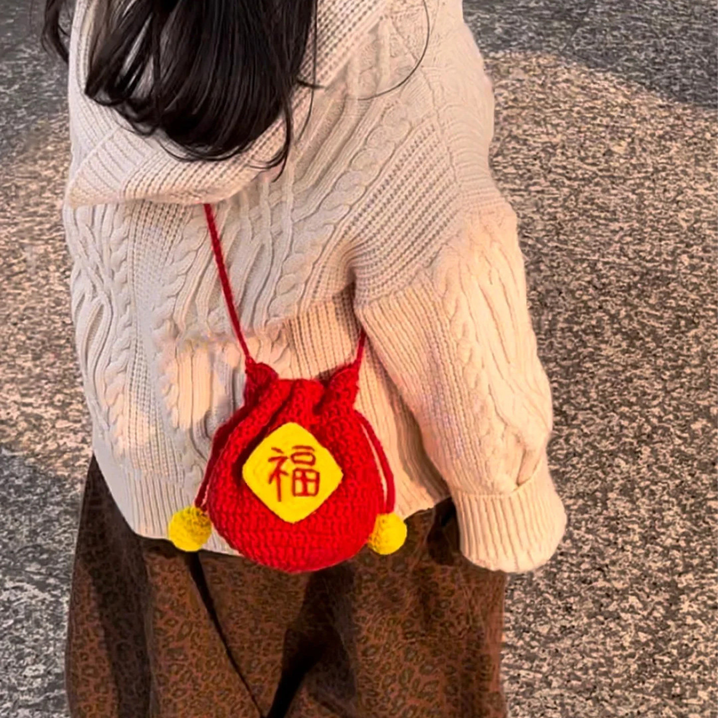 2026新年福袋包斜挎包压岁包钩织零钱毛线手工diy礼物编织材料包,服饰配件/皮带/帽子/围巾,DIY编织材料包,淘宝优惠券,粉丝福利购,淘宝优惠卷