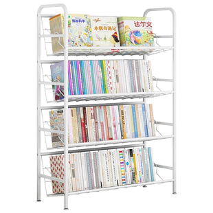 简易书架儿童绘本架收纳架客厅办公室置物架落地靠墙卧室小型书柜