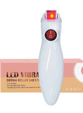 LED Titanium Needles Derma Roller Hair Regrowth Microneedle
