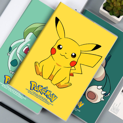 宠物小精灵宝可梦周边可达鸭B5加厚胶套笔记本作业本皮卡丘日记本