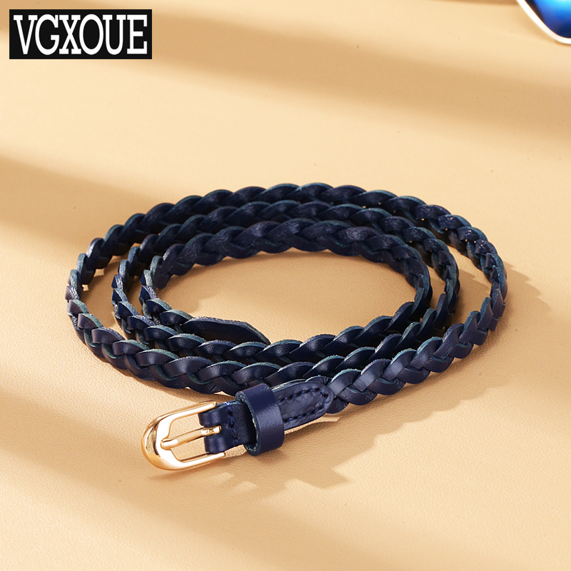 韩国简约百搭风毛衣编织小皮带