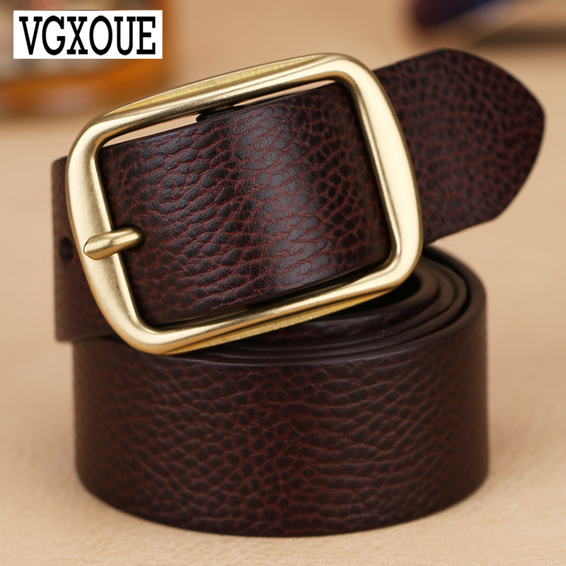 VGXOUE皮带男真皮针扣青年休闲中年裤带男潮头层牛皮铜扣腰带男潮,服饰配件/皮带/帽子/围巾,腰带/皮带/腰链,淘宝优惠券,粉丝福利购,淘宝优惠卷