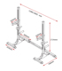 杠铃架 分体式 举重床 卧推架 可调节深蹲架