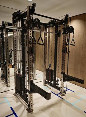 REP第5代双飞鸟训练器深蹲架 卧推架 史密斯机 不锈钢立柱多功能