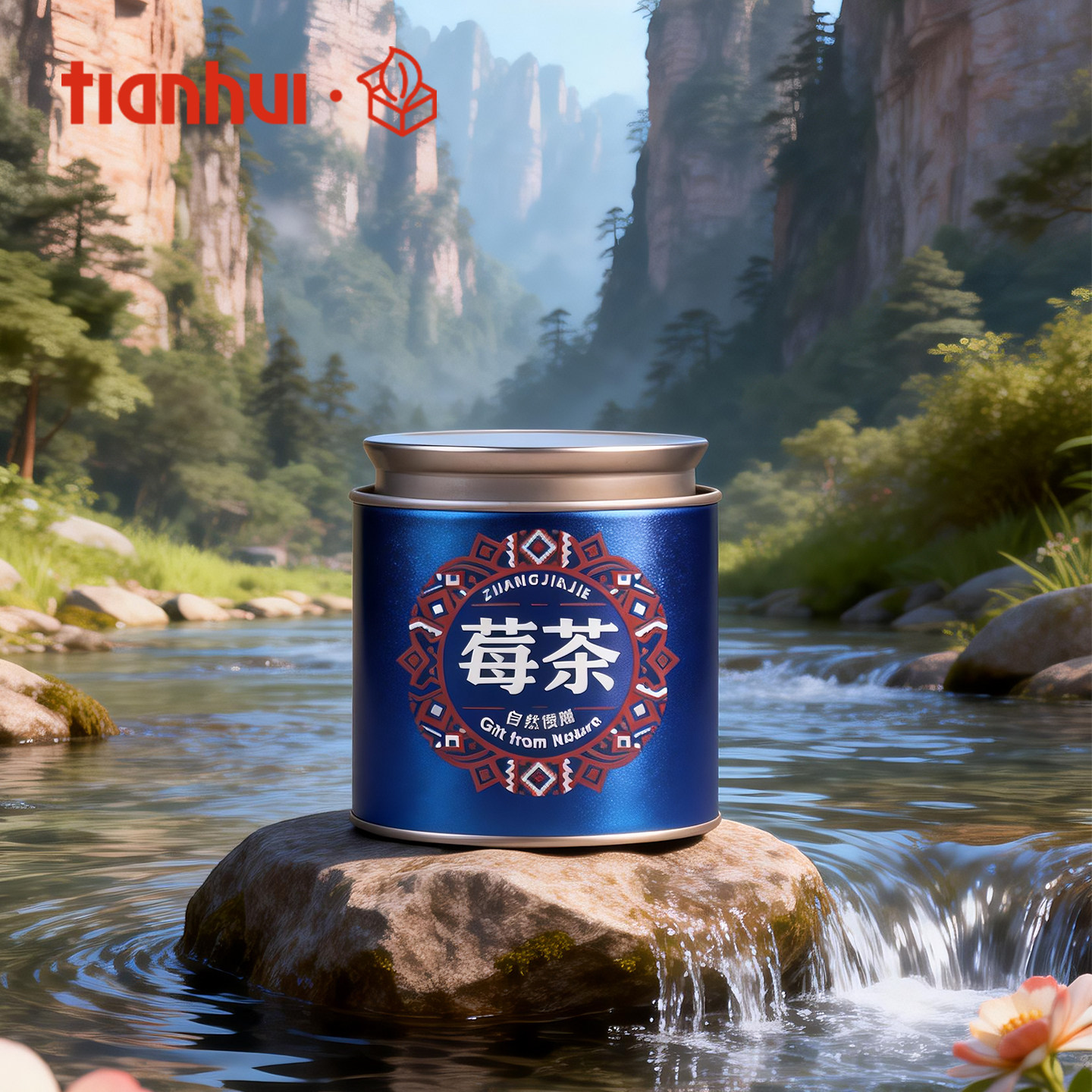 天汇包装茶叶罐莓茶专用创意密封罐小号50g食品级茶叶空罐子定制