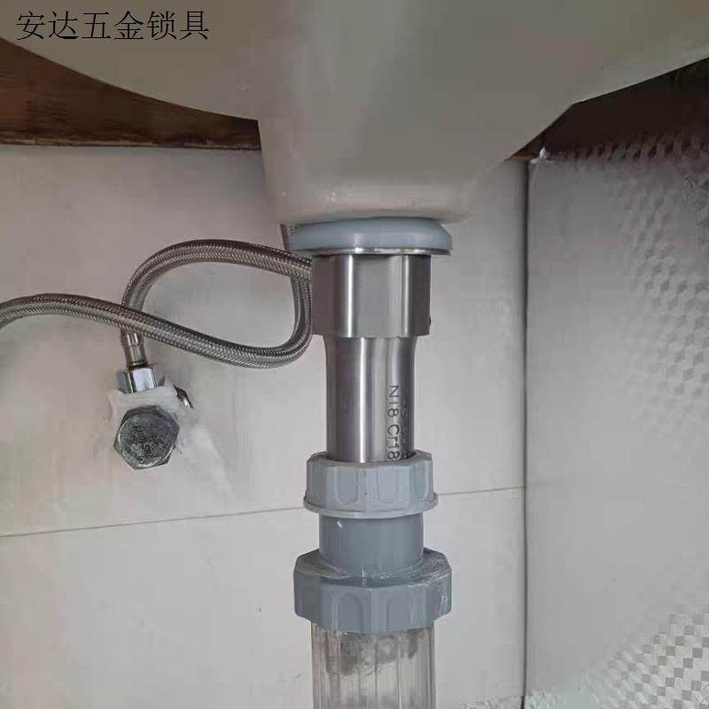 翻板去水器下洗手池排水配件304不锈钢弹跳台盆洗脸盆面盆下防.