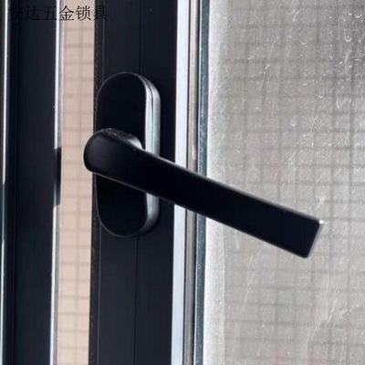 门窗配件老式50型拉手断桥铝平开窗两点锁传动执手窗户把手铝合.