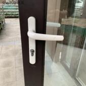 面板把手铝合金门锁断桥门锁92型105孔距115孔距单点多点通用拉手