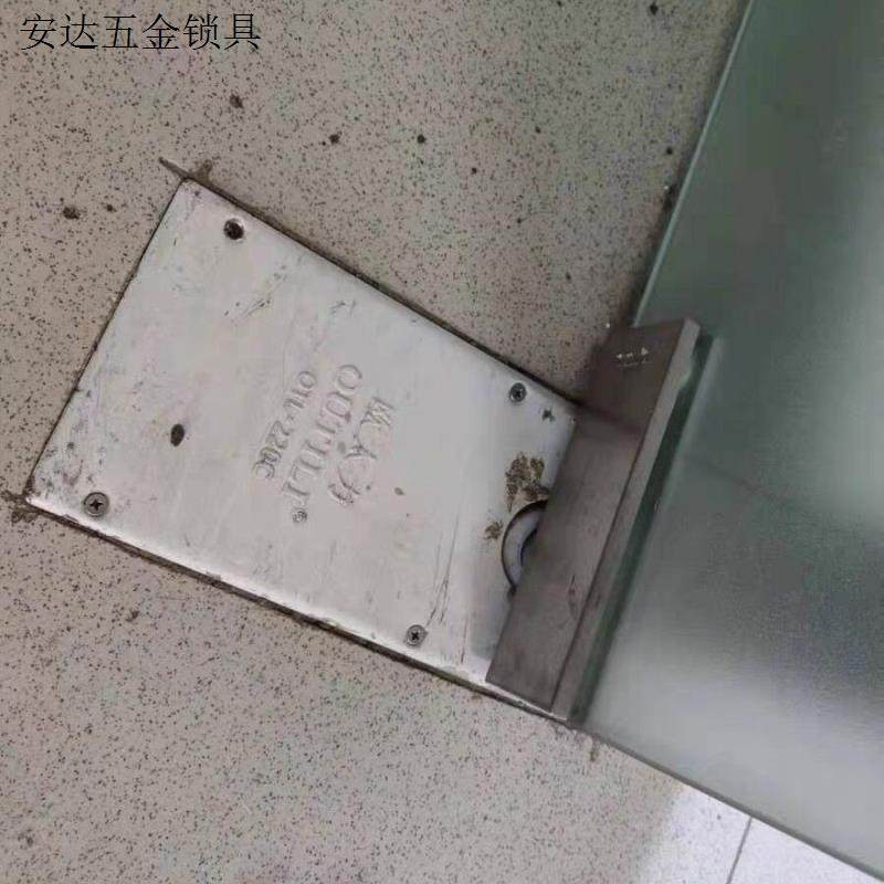 玻璃门铝合金玫瑰金配件木门黑色220C地弹璜通用型无框门地.