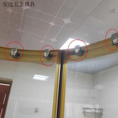 淋浴房移门滑轮老式轨道圆弧形浴室玻璃门滚轮推拉门五金配件全.