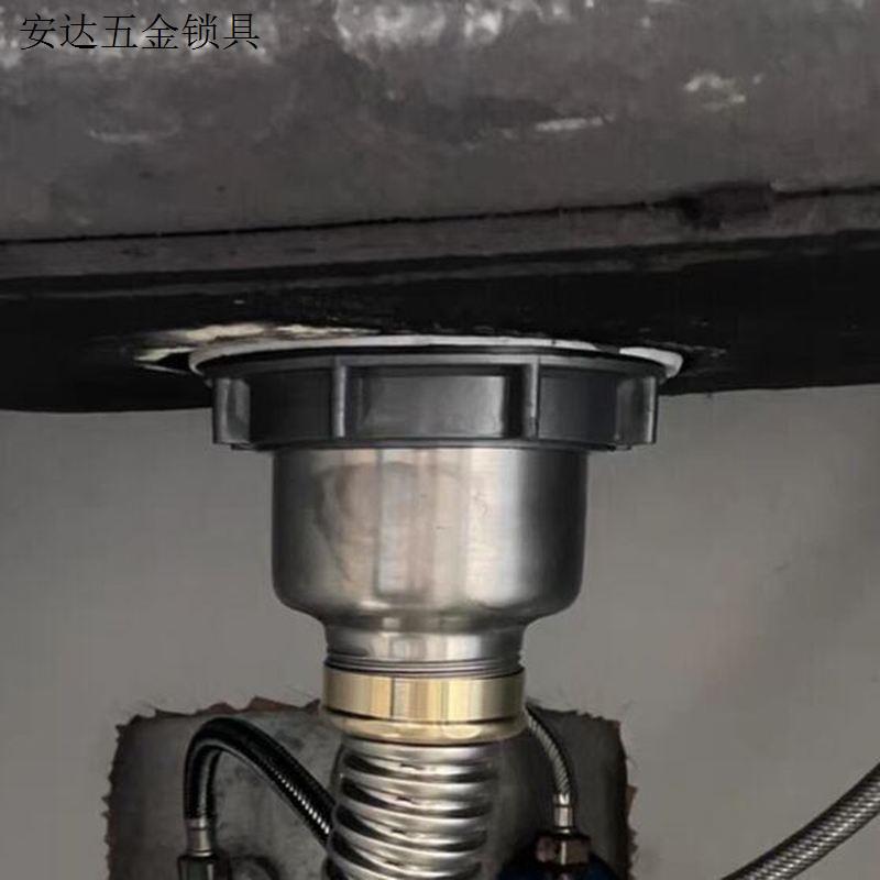 110厨房不锈钢水槽单槽8110下水器洗菜池菜盆洗碗池配件加长下.