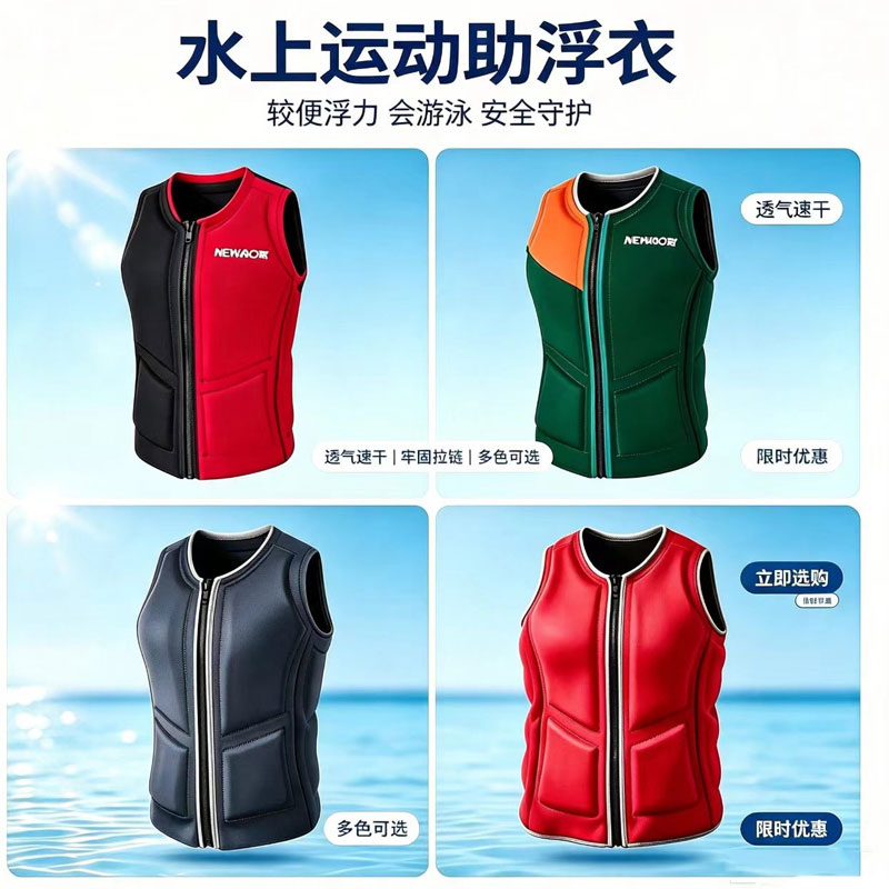 助浮衣成人救生背心轻便浮力马甲