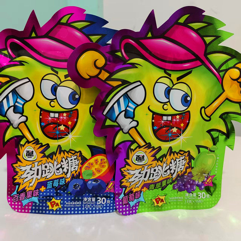 百达30g袋装劲跳糖休闲零食