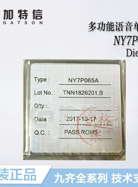 NY7P065A 封装DIE裸片Nyquest/九齐原装正品 多功能语音单片机MCU