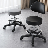 吧台椅升降旋转美容凳滑轮理髲店大工凳美发凳子厨房椅子前台圆凳