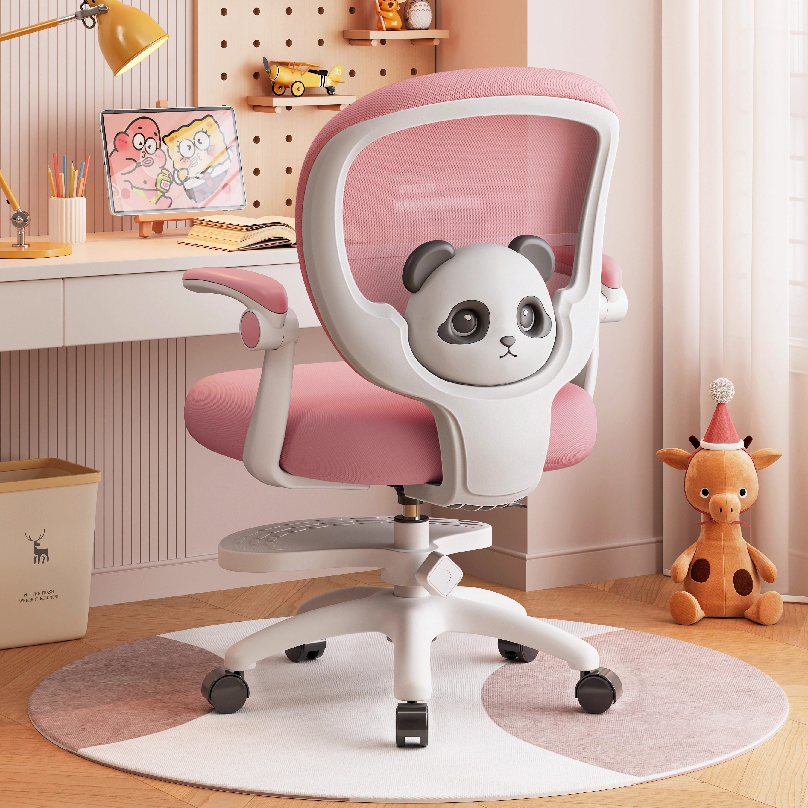 【矫正坐姿】自锁轮儿童学习椅子