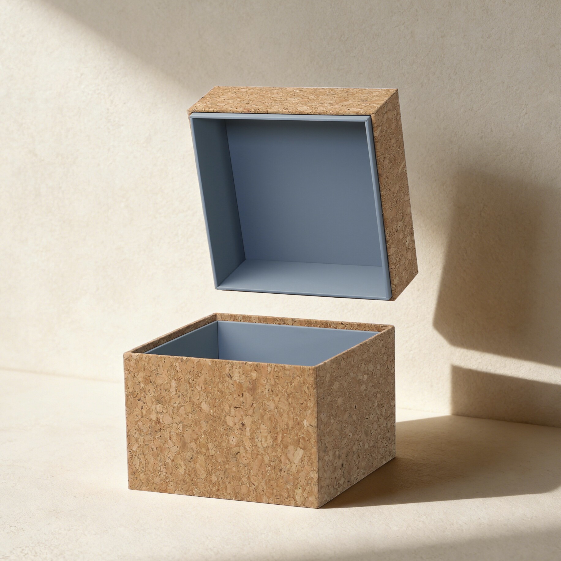 环保软木礼盒-瓷器杯子礼品盒定做文创藏品可收纳包装【ND1舒客】