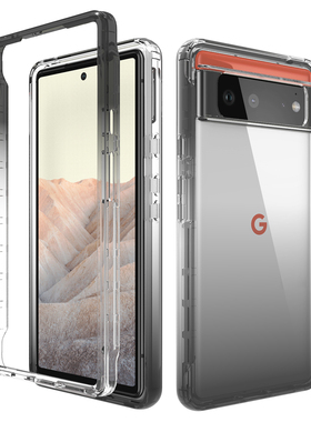 适用于谷歌Pixel6纯色简约TPU手机壳 Pixel6Pro夹层防摔保护套