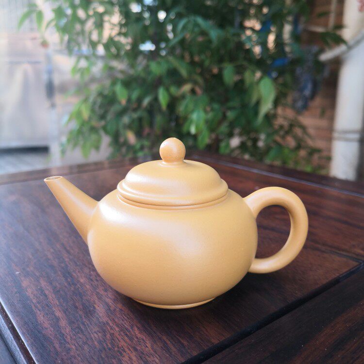 阳羡壶庄 宜兴紫砂壶 茶壶 全手工正宗 黄金段泥水平120cc