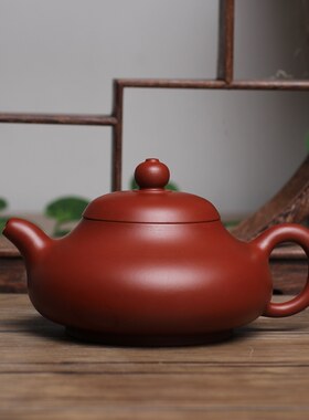 纯手工原矿朱泥宜兴紫砂壶