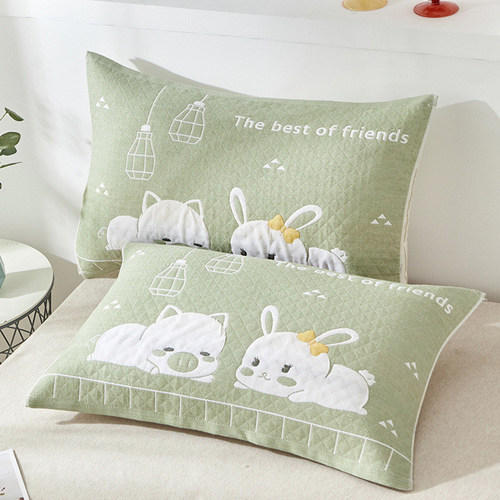 纯棉枕巾一对装52×78cm