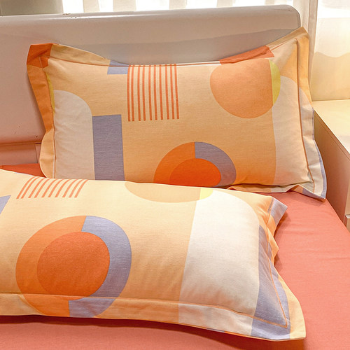 纯棉加厚磨毛枕套一对装