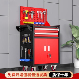汽修工具车小推车铁皮多功能移动工具柜车间维修工业级收纳五金箱
