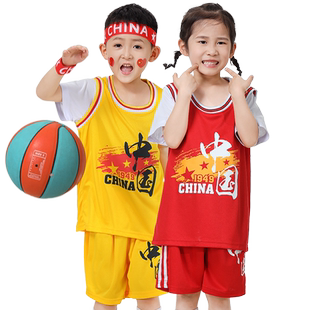 儿童表演服装幼儿园演出服男童可爱夏季表演班赛服装篮球表演服男