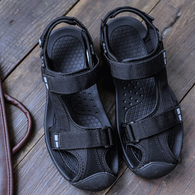 越南进口休闲防踢沙滩鞋橡胶大底