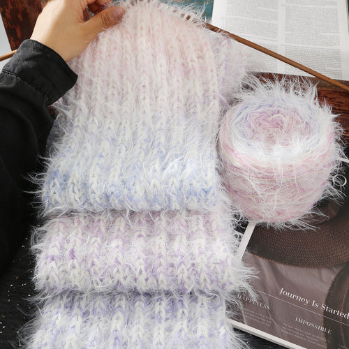 手混线围巾线情人棉情侣围巾线