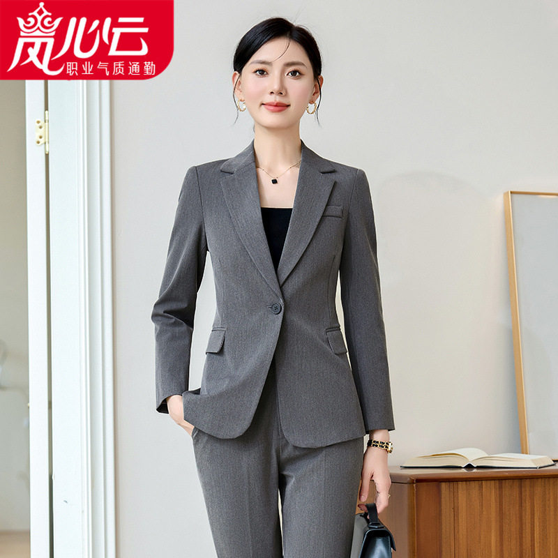 2025韩版新款套装工作服职业气质女职业气质美容师高端美容院6529