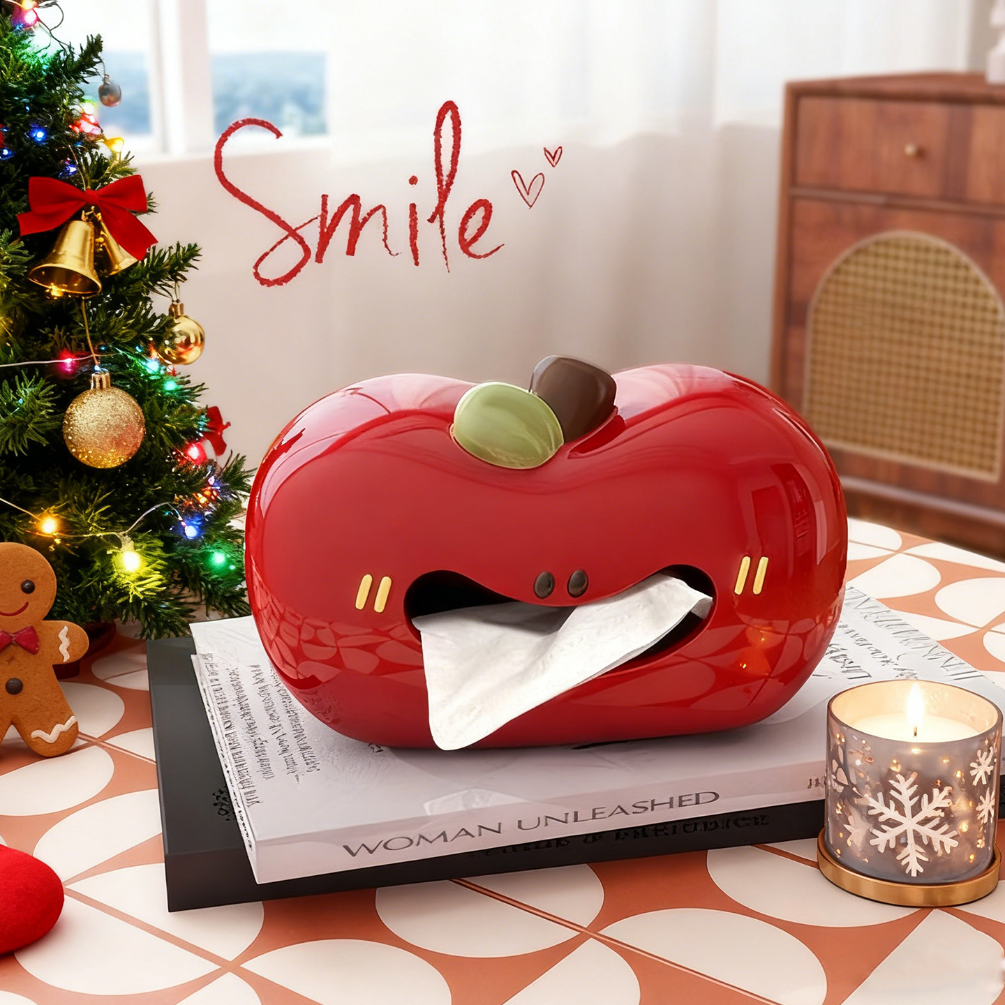 初晨纸巾盒陶瓷材质装饰