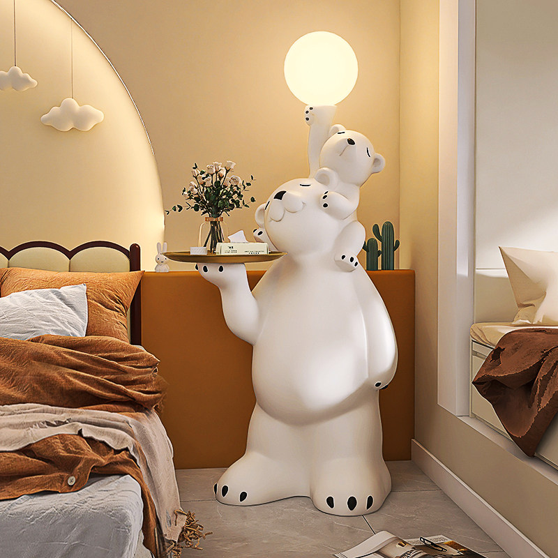 暴力熊落地灯摆件托 托盘大客厅电视柜沙发旁家居装饰品乔迁新居,家居饰品,落地摆件,淘宝优惠券,粉丝福利购,淘宝优惠卷