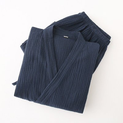 温泉汗蒸服纯棉纱布系带和服汉服
