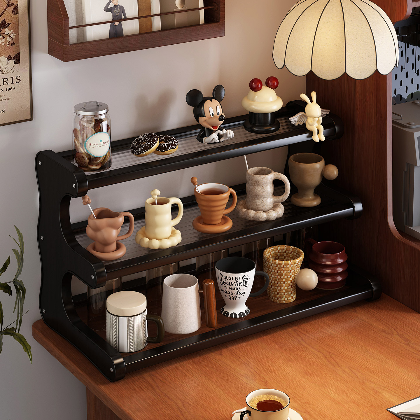 桌面杯架多功能置物架杯子收纳架