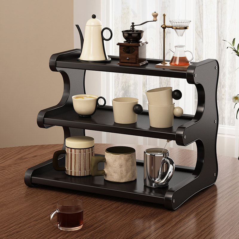 杯架置物架小型杯子收纳架水杯咖啡杯架子餐桌台面分层架2026新款