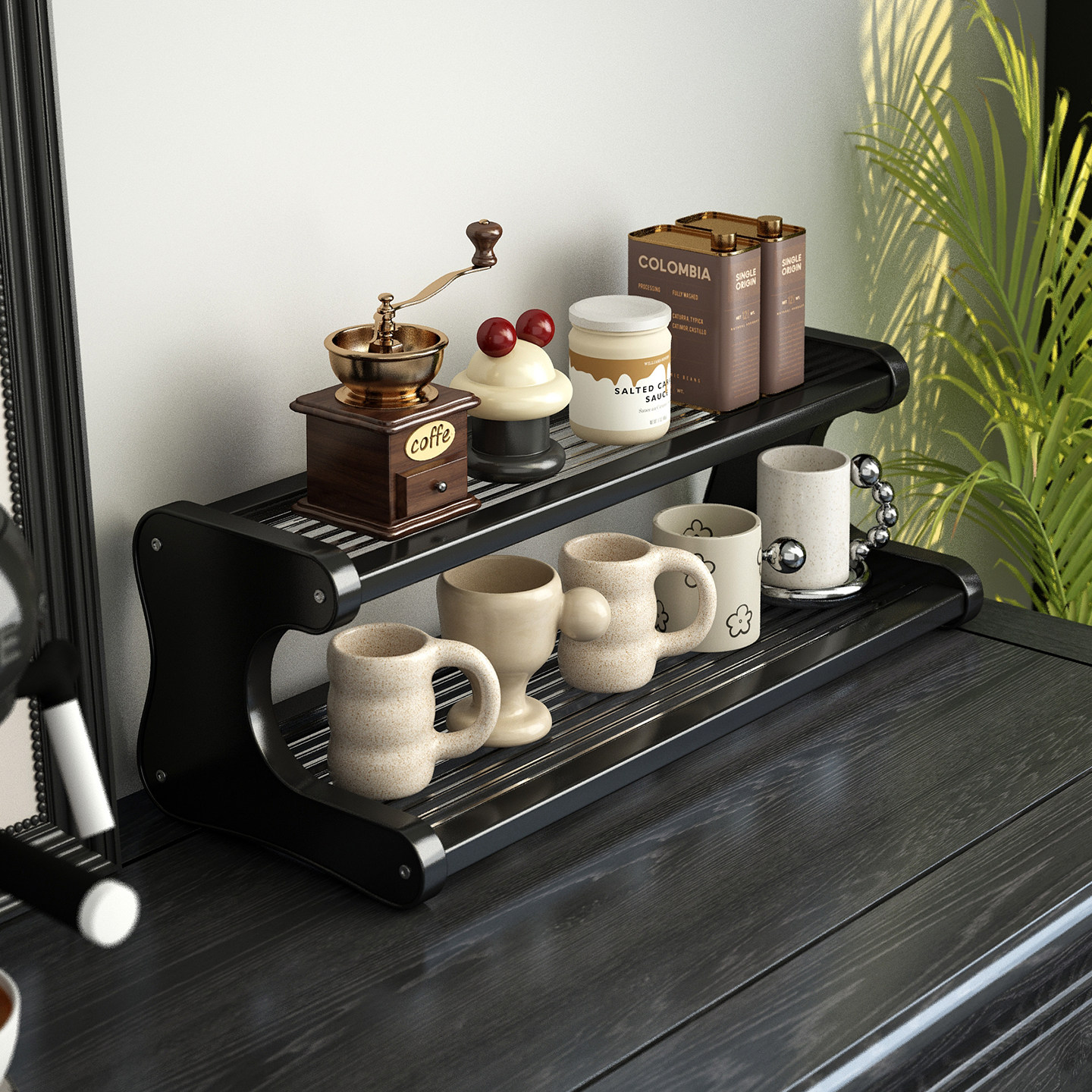 杯子收纳置物架餐边柜台面亚克力茶具水杯茶杯马克杯架咖啡角布置,住宅家具,搁板/置物架/家用陈列架,淘宝优惠券,粉丝福利购,淘宝优惠卷